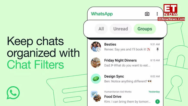 whatsapp chat filter: sort your chats with this feature